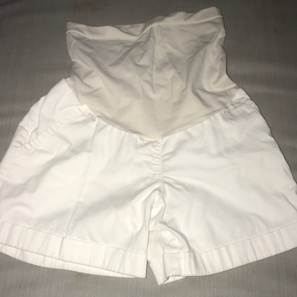 Motherhood maternity white shorts